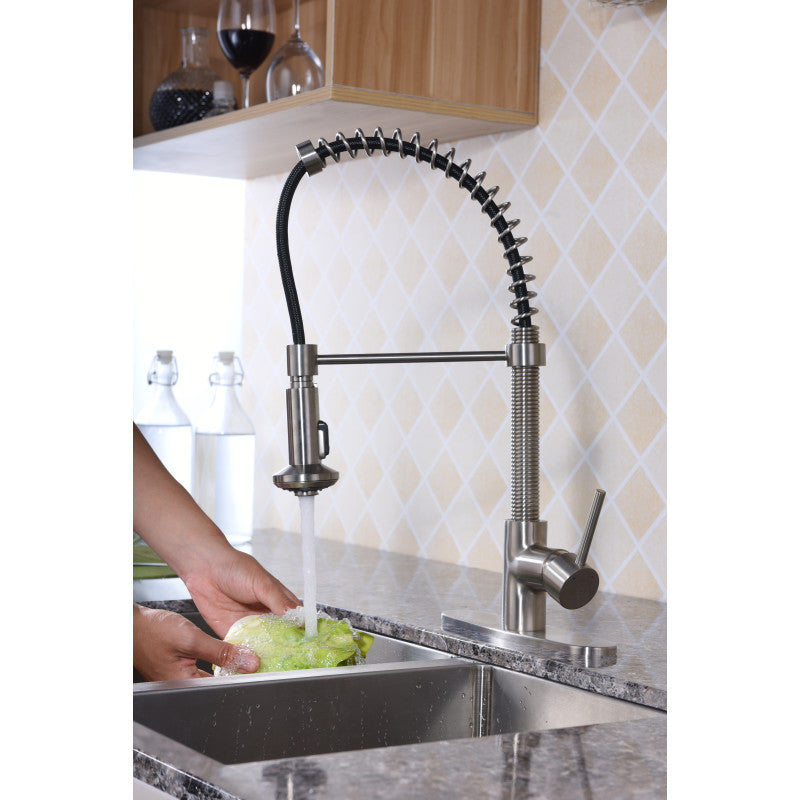 Step Single Handle Pull-Down Sprayer Kitchen Faucet
