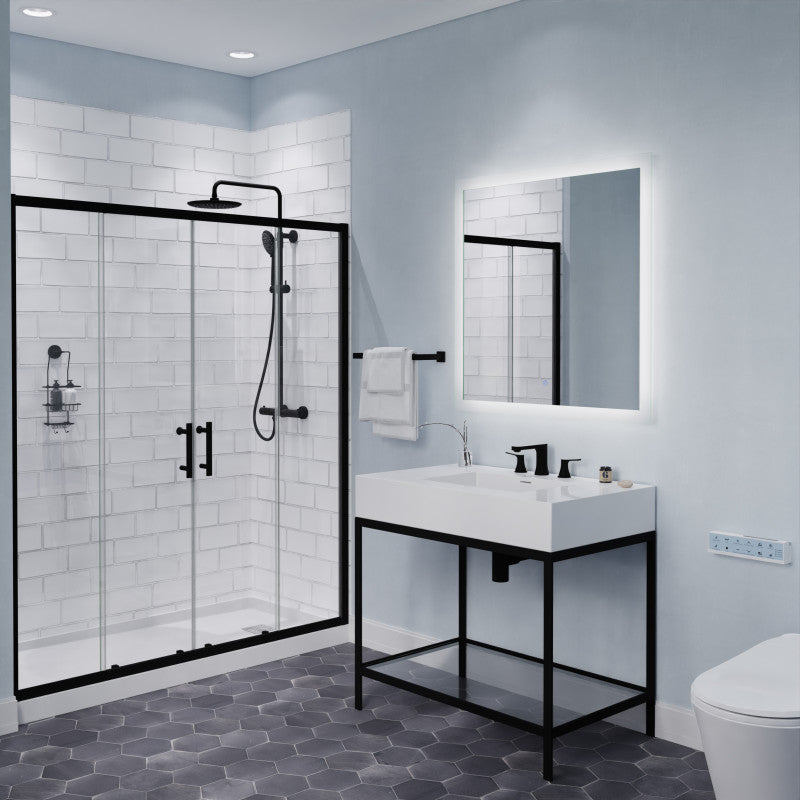2-Handle 3-Hole 8 in. Widespread Bathroom Faucet With Pop-up Drain