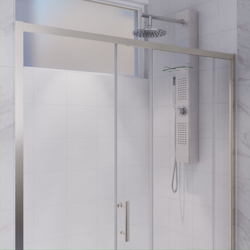 Halberd 48 in. x 72 in. Framed Shower Door with TSUNAMI GUARD