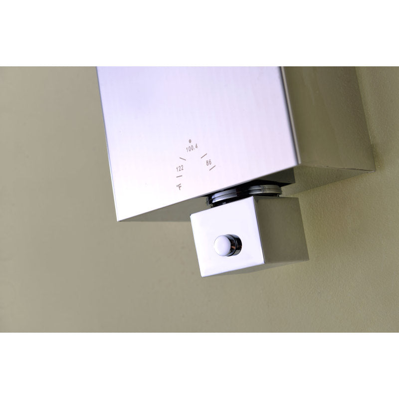 Lann 53 in. 3-Jetted Full Body Shower Panel with Heavy Rain Showerhead and Spray Wand in Chrome