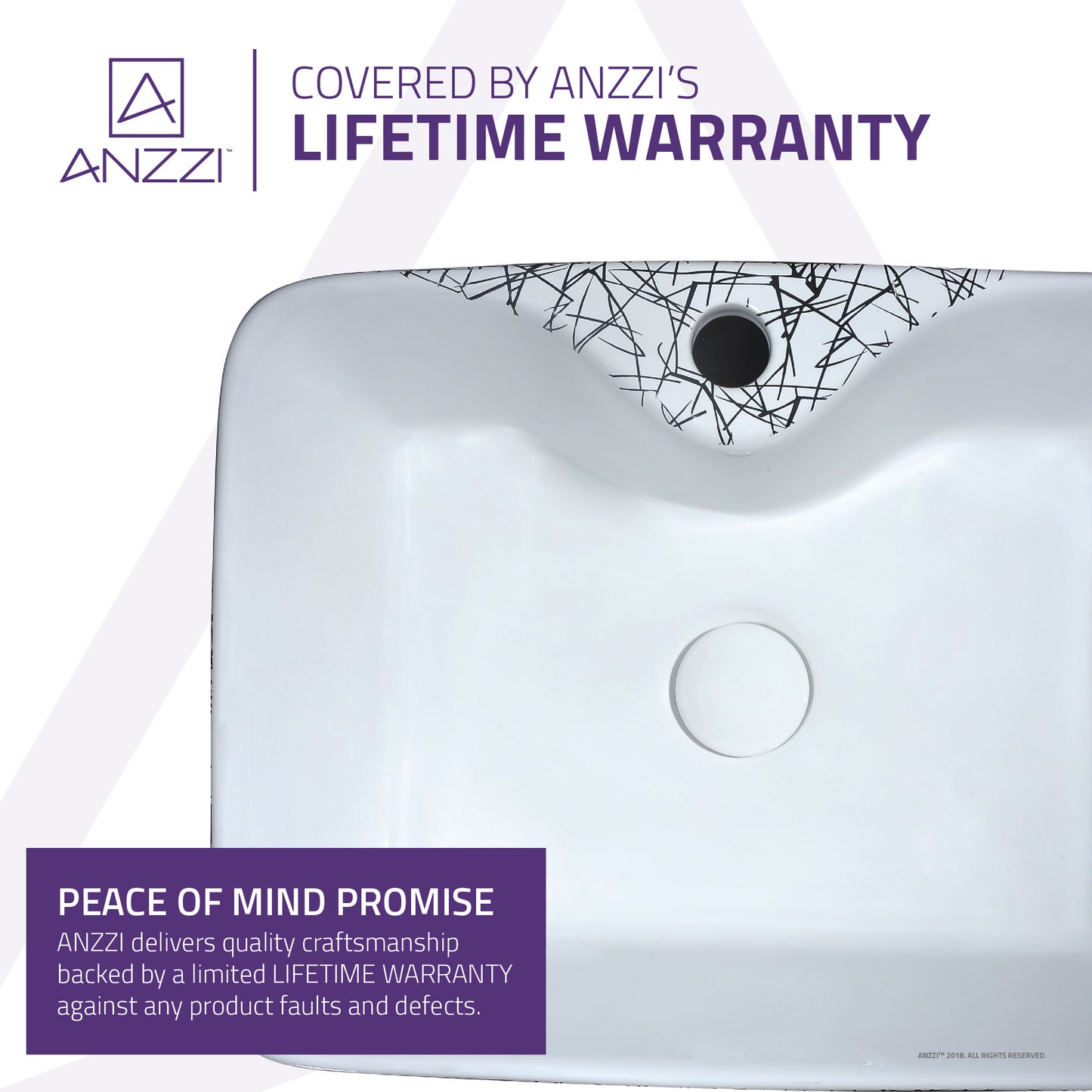 Belgian Stitch Series Ceramic Vessel Sink in Grey