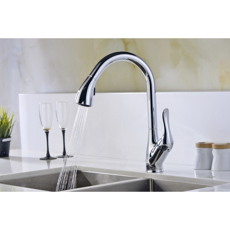 Accent Series Single-Handle Pull-Down Sprayer Kitchen Faucet