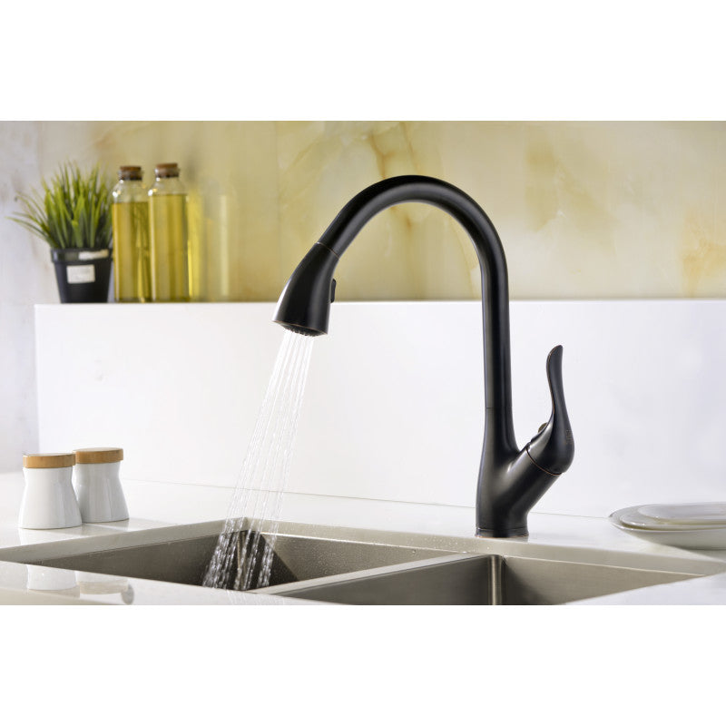 Accent Series Single-Handle Pull-Down Sprayer Kitchen Faucet