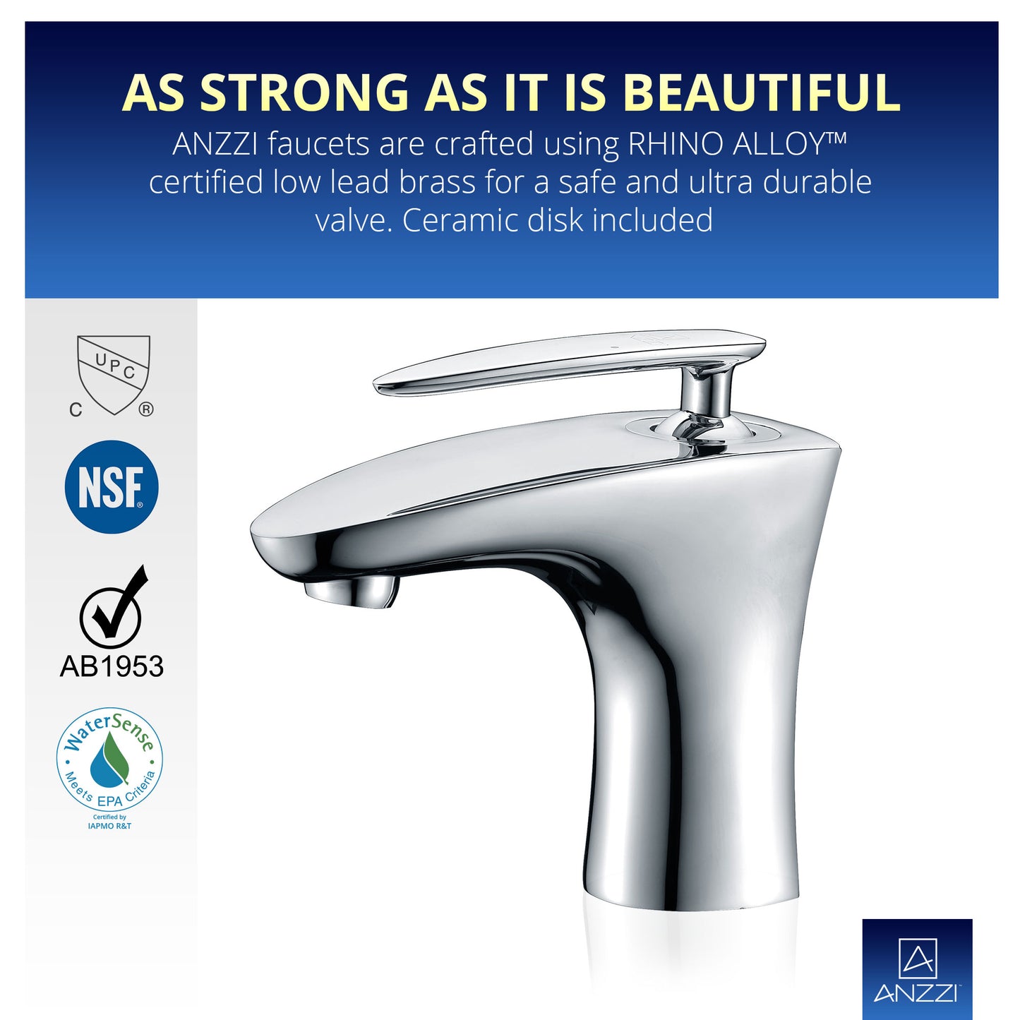 Tone Series Single Hole Single-Handle Low-Arc Bathroom Faucet in Polished Chrome