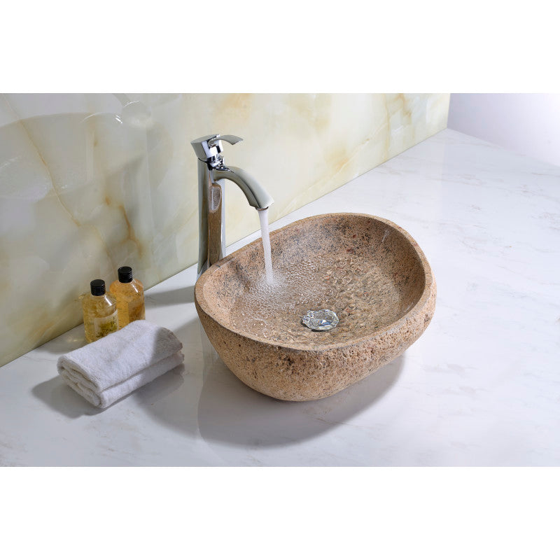 Chodola Vessel Sink in Yellow River Stone