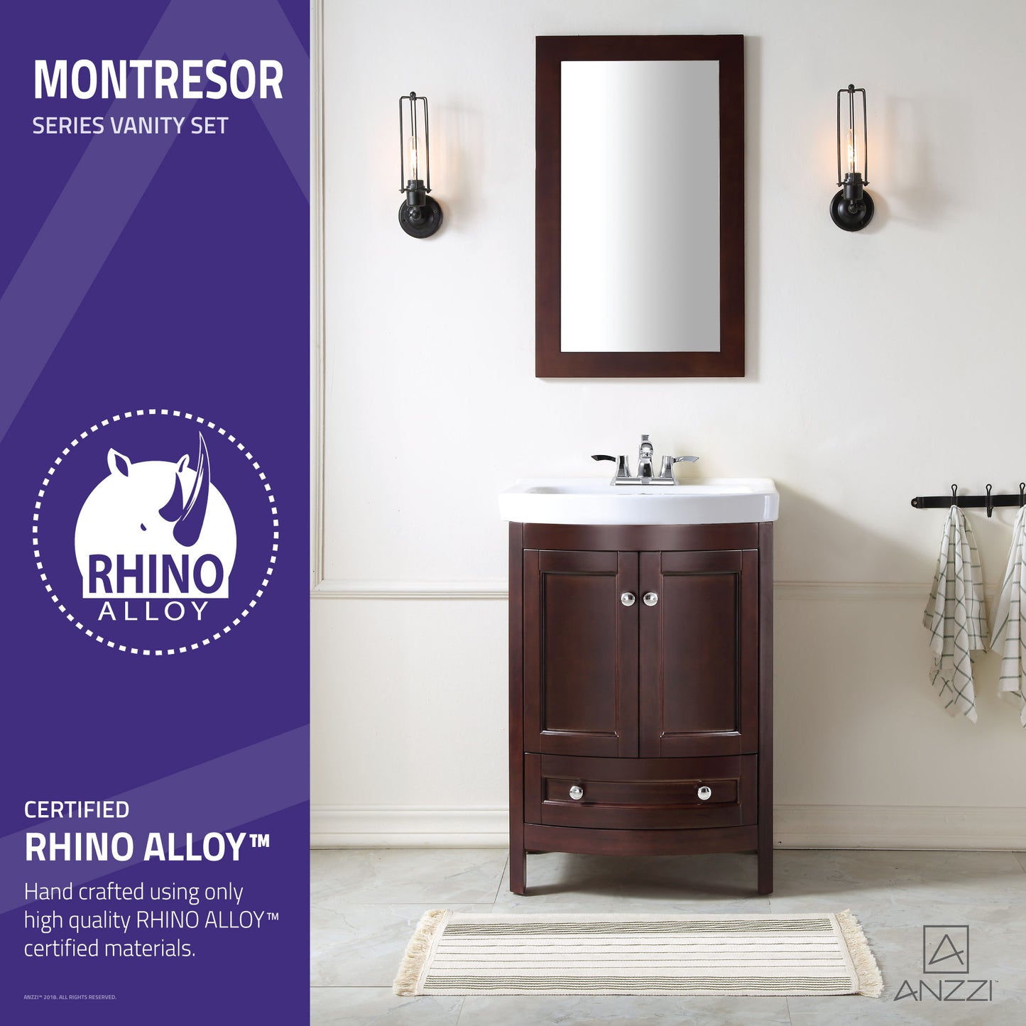 Montresor 24 in. W x 34 in. H Bathroom Vanity Set