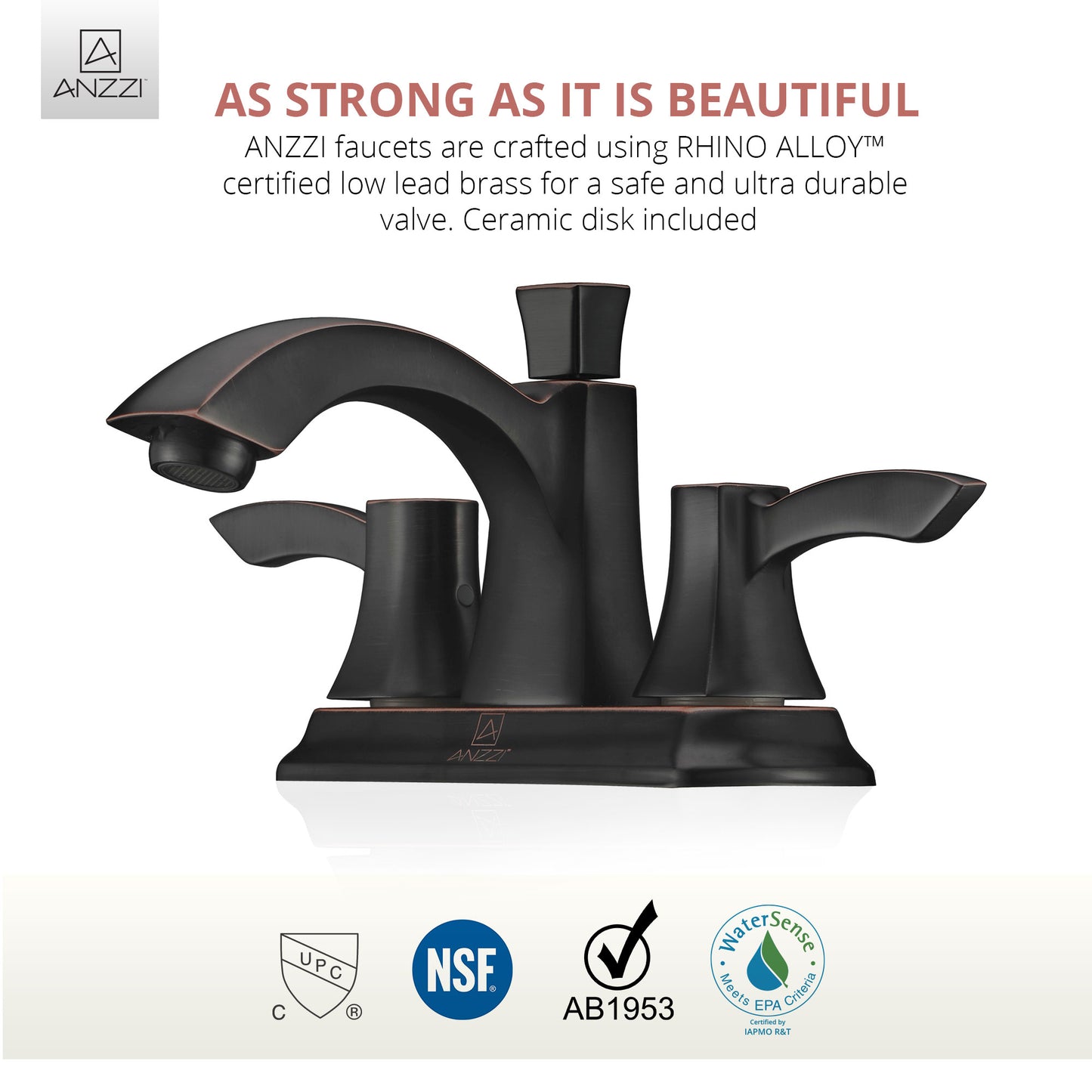 Vista Series 4 in. Centerset 2-Handle Mid-Arc Bathroom Faucet