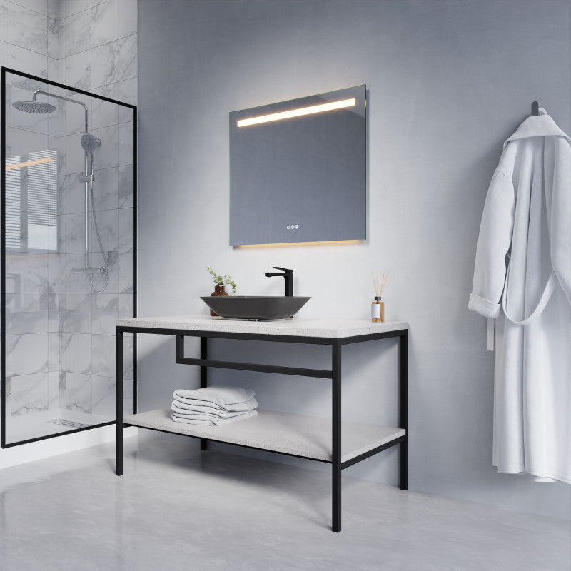 28-in. x 32-in. LED Front/Top/Bottom Light Bathroom Mirror with Defogger