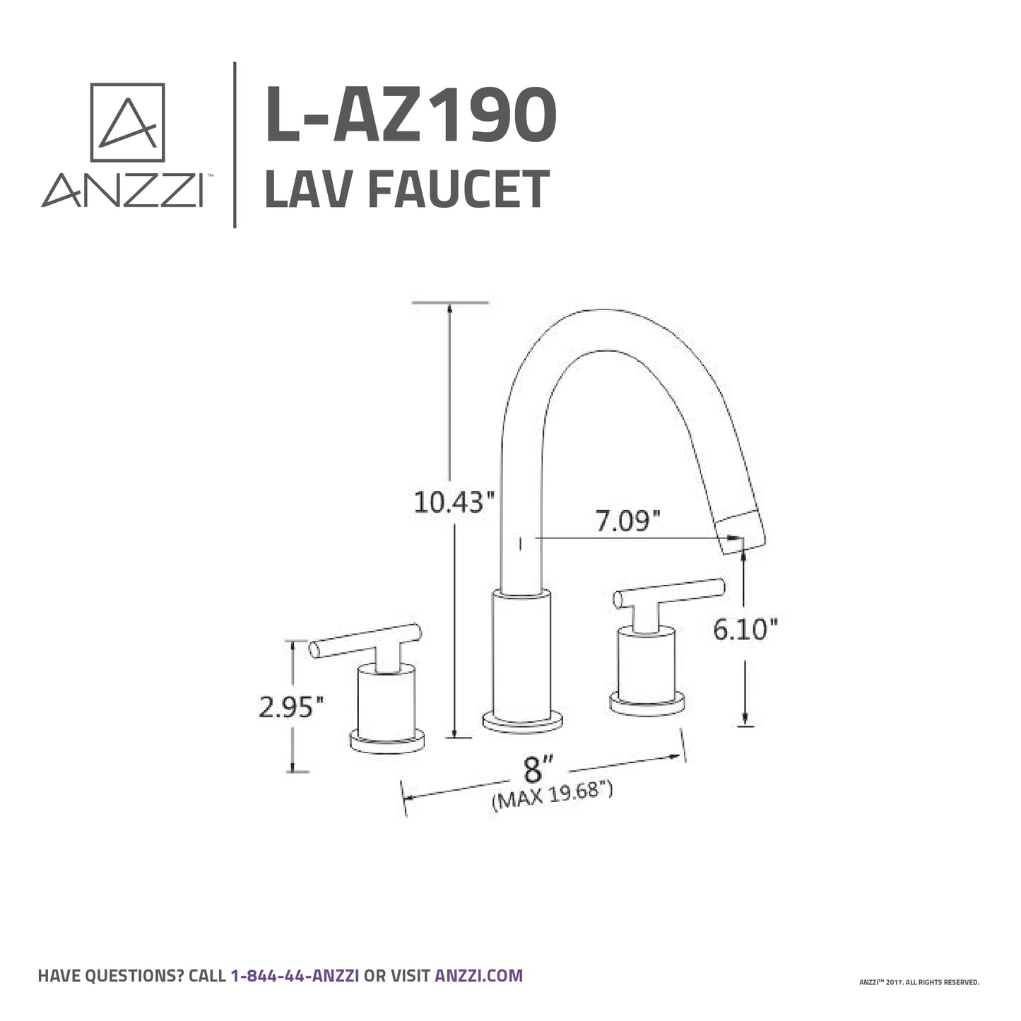 Roman 8 in. Widespread 2-Handle Bathroom Faucet