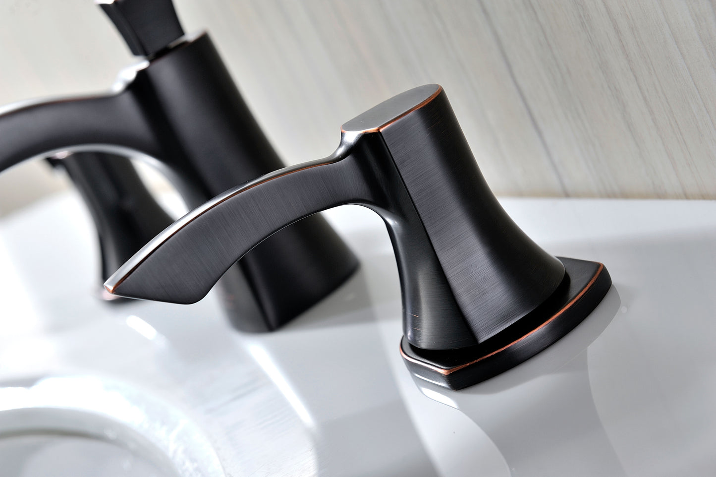 Sonata Series 8 in. Widespread 2-Handle Mid-Arc Bathroom Faucet