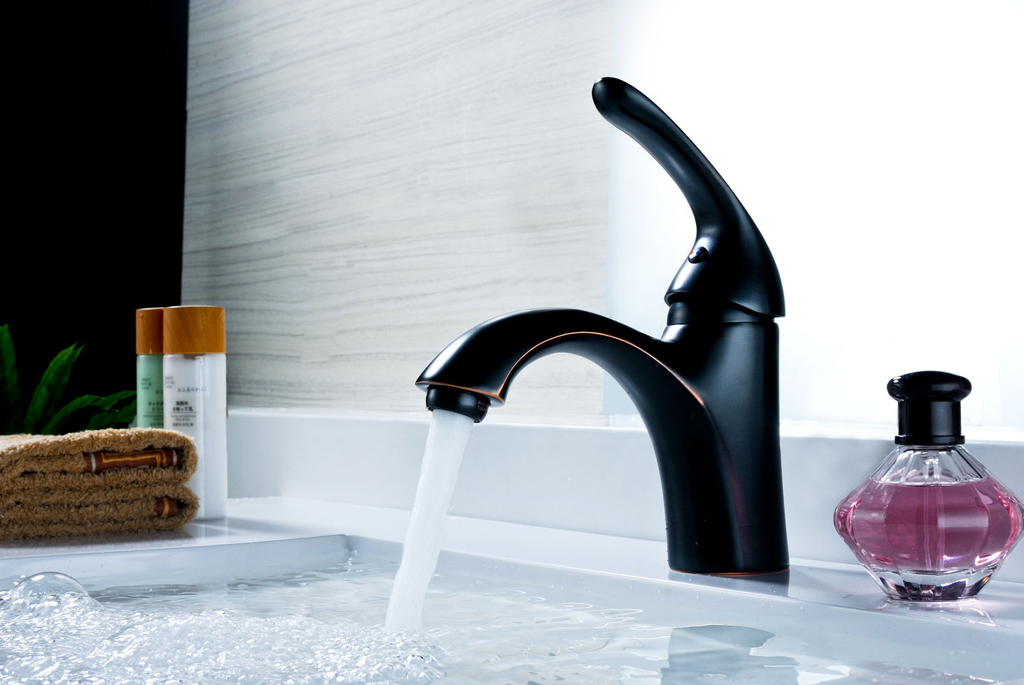 Clavier Series Single Hole Single-Handle Mid-Arc Bathroom Faucet