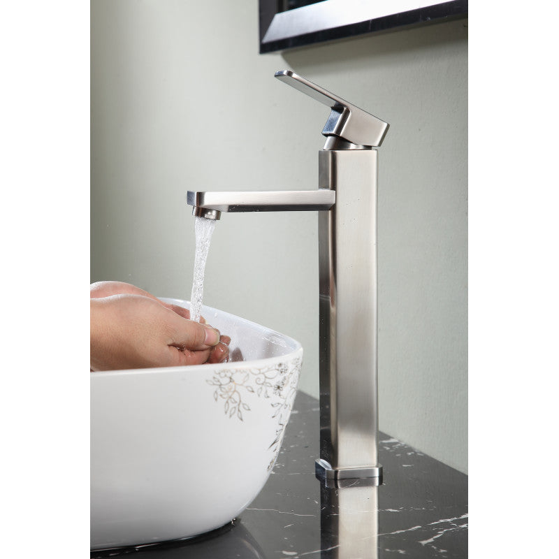 Nettuno Single Handle Vessel Sink Bathroom Faucet