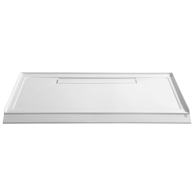 Lex-Class 60 in. x 74 in. Shower Wall Surround and Base in White