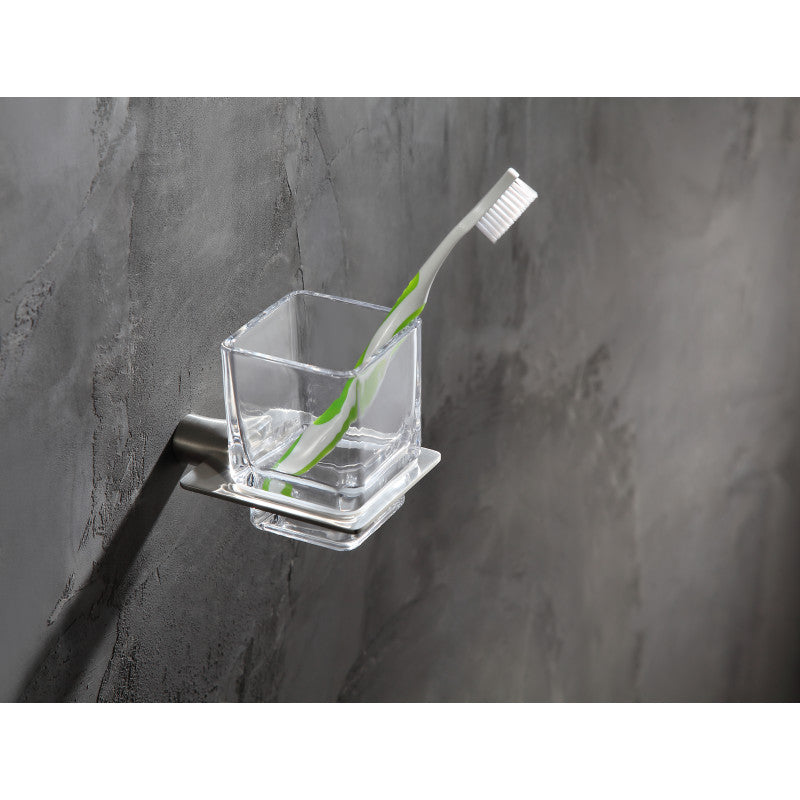 Essence Series Toothbrush Holder in Brushed Nickel