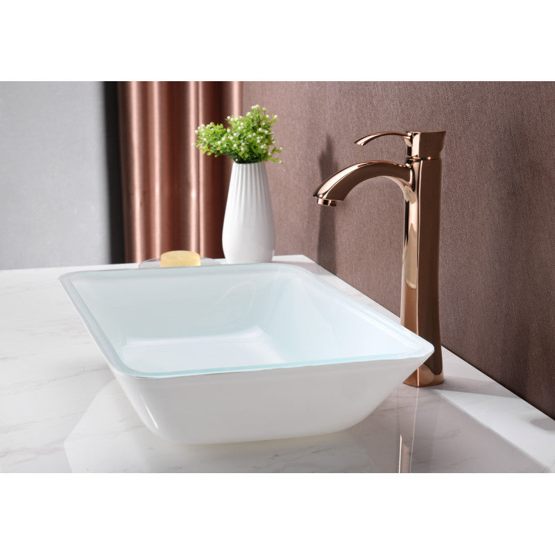 Amenta Series Vessel Sink in White