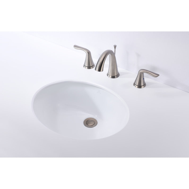 Pegasus Series 18.25 in. Ceramic Undermount Sink Basin in White