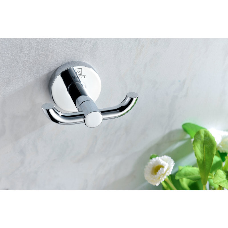 AC-AZ004 - Caster Series Robe Hook in Polished Chrome