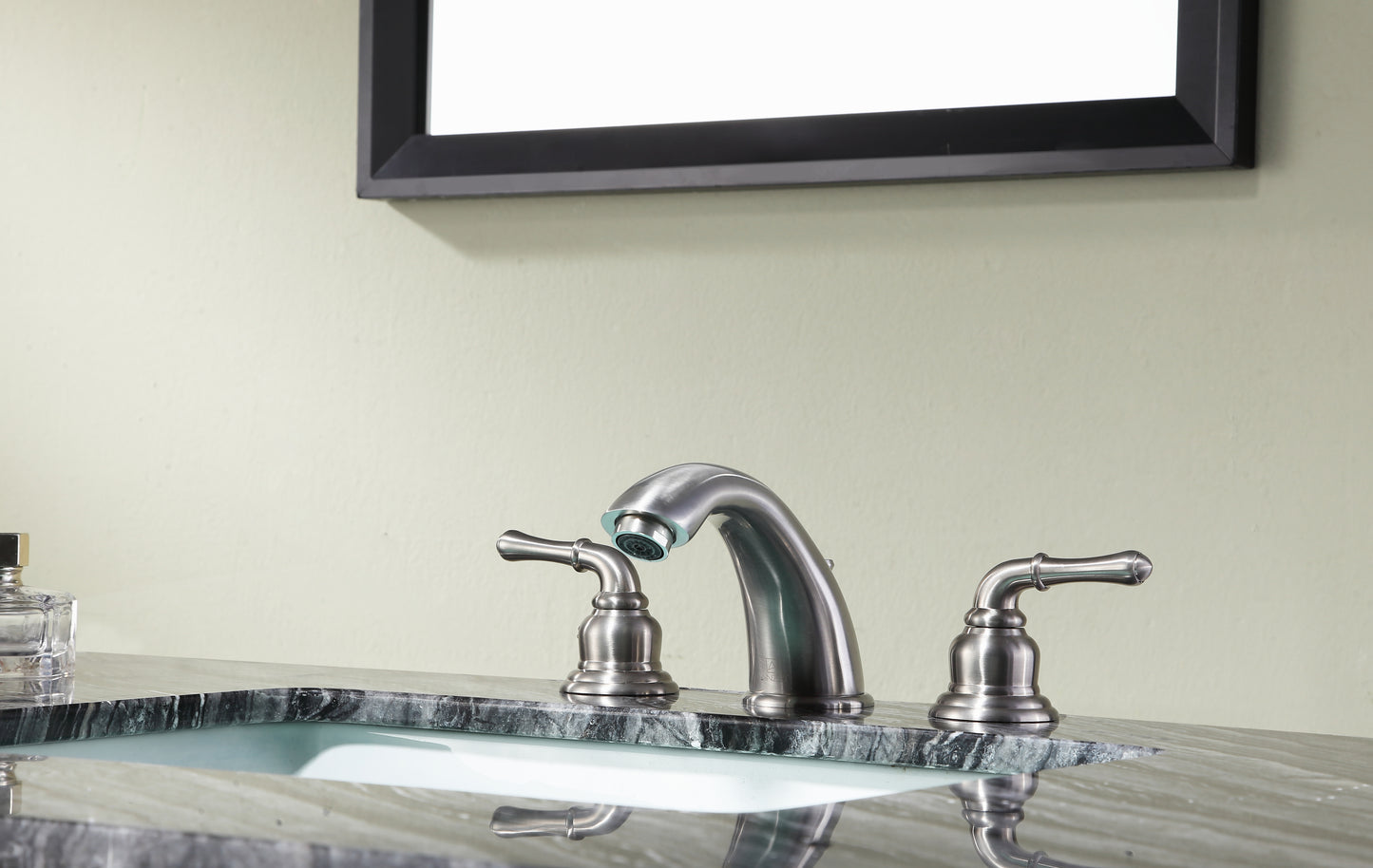 L-AZ136BN - Prince 8 in. Widespread 2-Handle Bathroom Faucet in Brushed Nickel