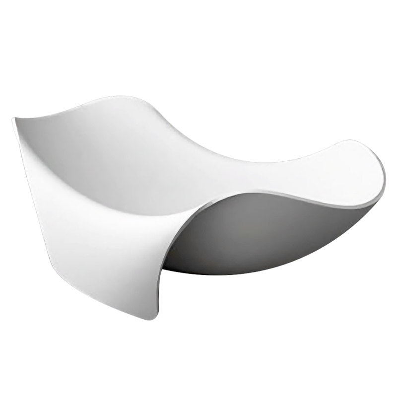 FT-AZ512 - Cielo 6.5 ft. Solid Surface Center Drain Freestanding Bathtub in Matte White