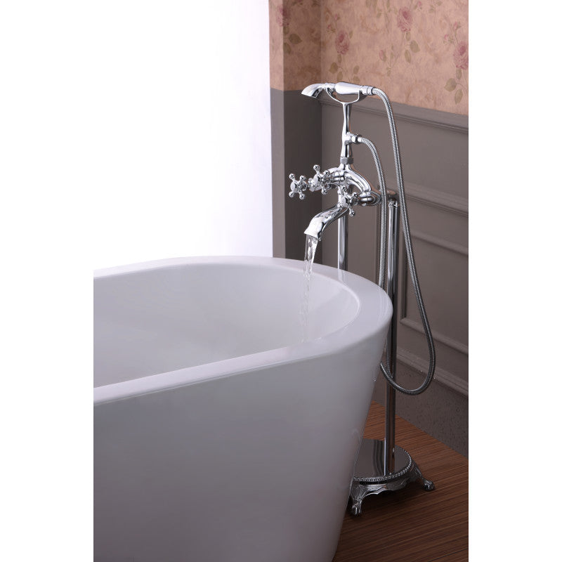 Tugela 3-Handle Claw Foot Tub Faucet with Hand Shower