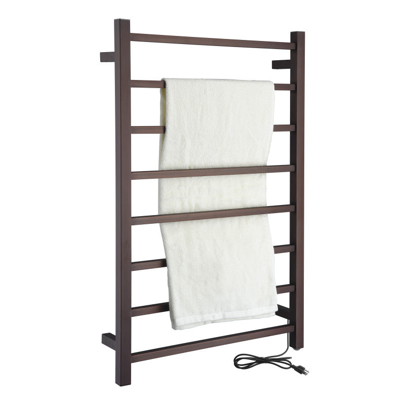 Bell 8-Bar Stainless Steel Wall Mounted Electric Towel Warmer Rack