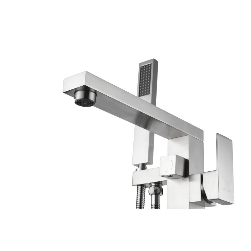 Khone 2-Handle Claw Foot Tub Faucet with Hand Shower