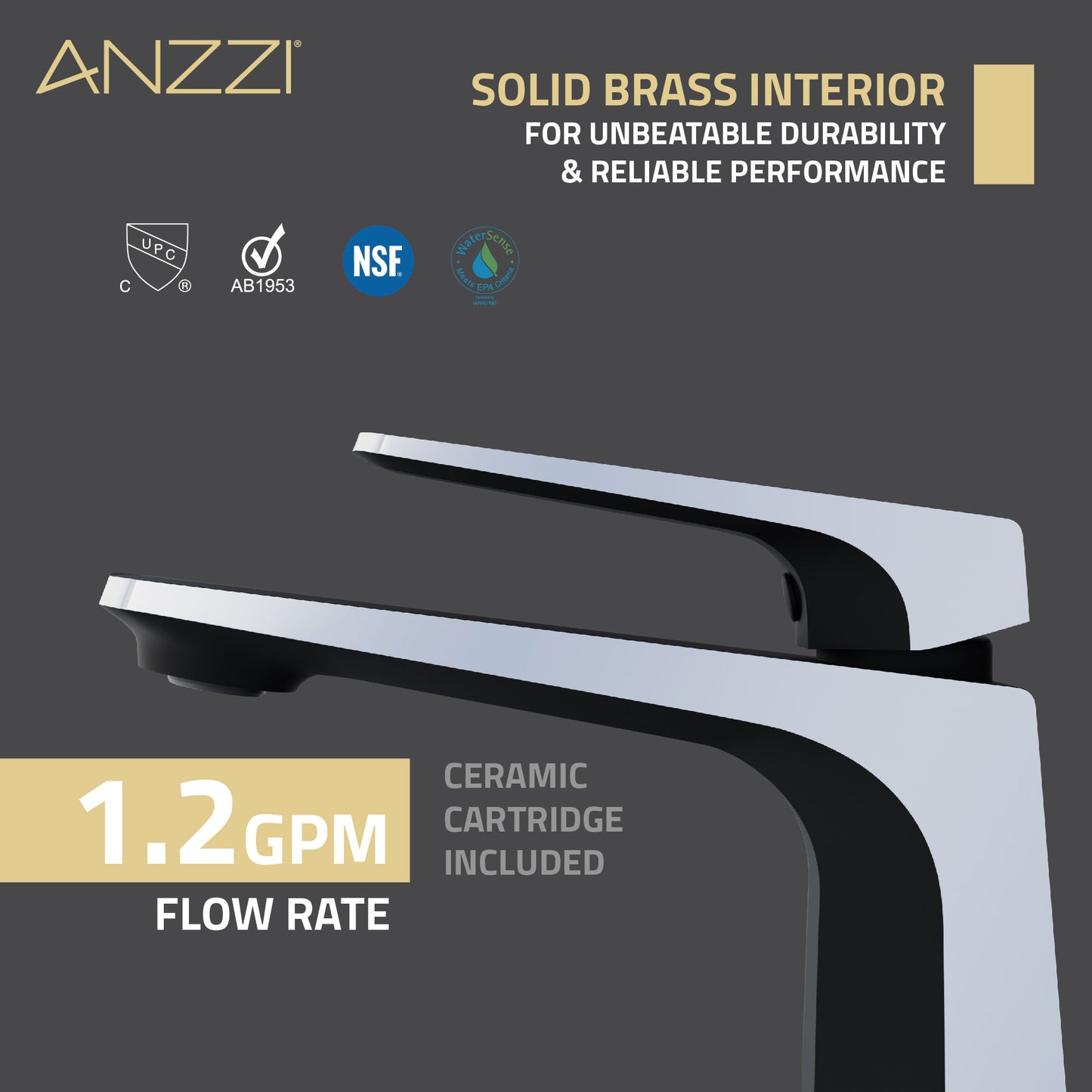 Single Handle Single Hole Bathroom Faucet With Pop-up Drain