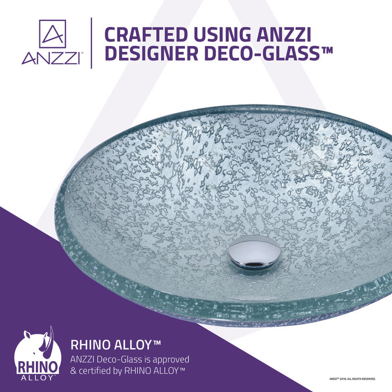 Jonas Series Vessel Sink in Clear Glass