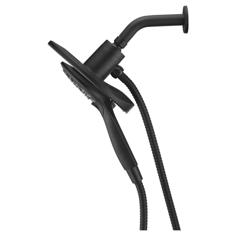 Magnetic Valkyrie Multi-Spray Retro-Fit 7.48 in. Dual Wall Mount Fixed and Handheld Shower Head with Magna-Diverter