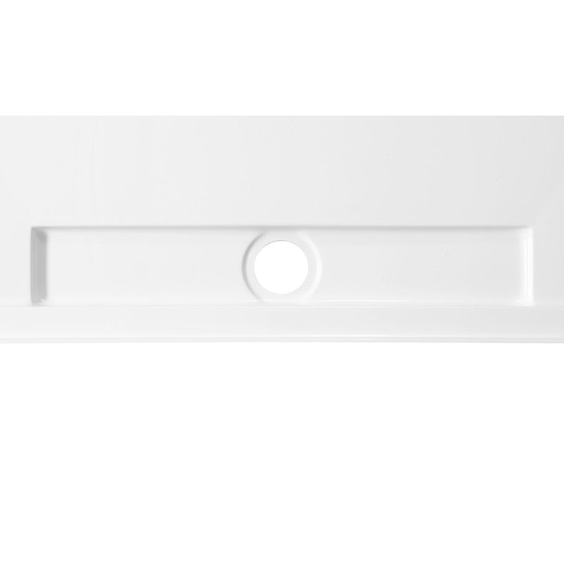 Lex-Class 60 in. x 74 in. Shower Wall Surround and Base in White