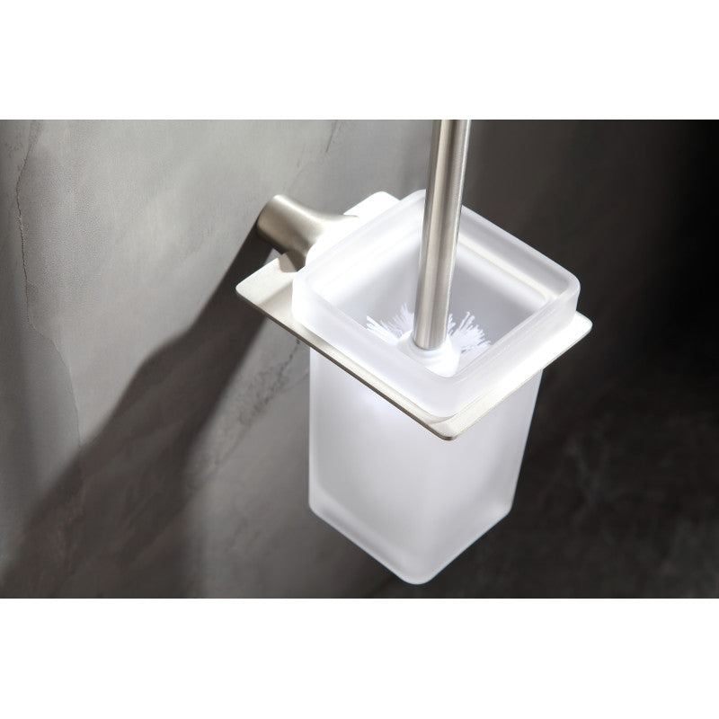 Essence Series Toilet Brush Holder in Brushed Nickel
