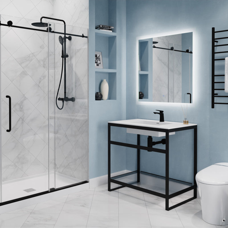 Single Handle Single Hole Bathroom Faucet With Pop-up Drain