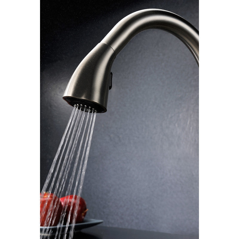 VANGUARD Undermount 23 in. Single Bowl Kitchen Sink with Accent Faucet