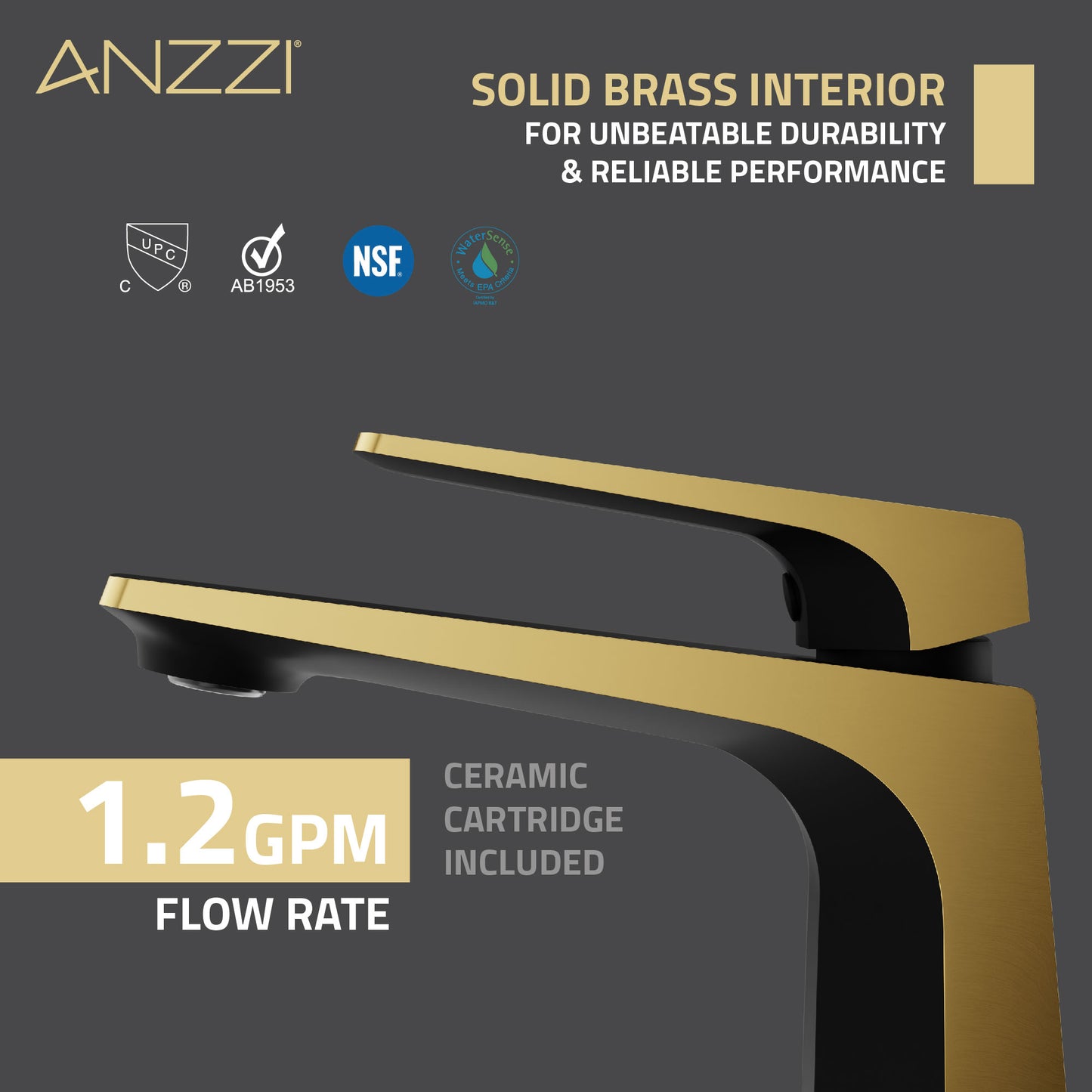 Single Handle Single Hole Bathroom Faucet With Pop-up Drain