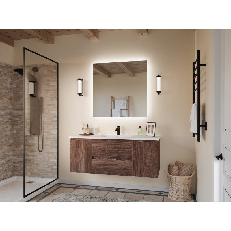 VT-CT48-DB - ANZZI Conques 48 in W x 20 in H x 18 in D Bath Vanity in Dark Brown with Cultured Marble Vanity Top in White with White Basin