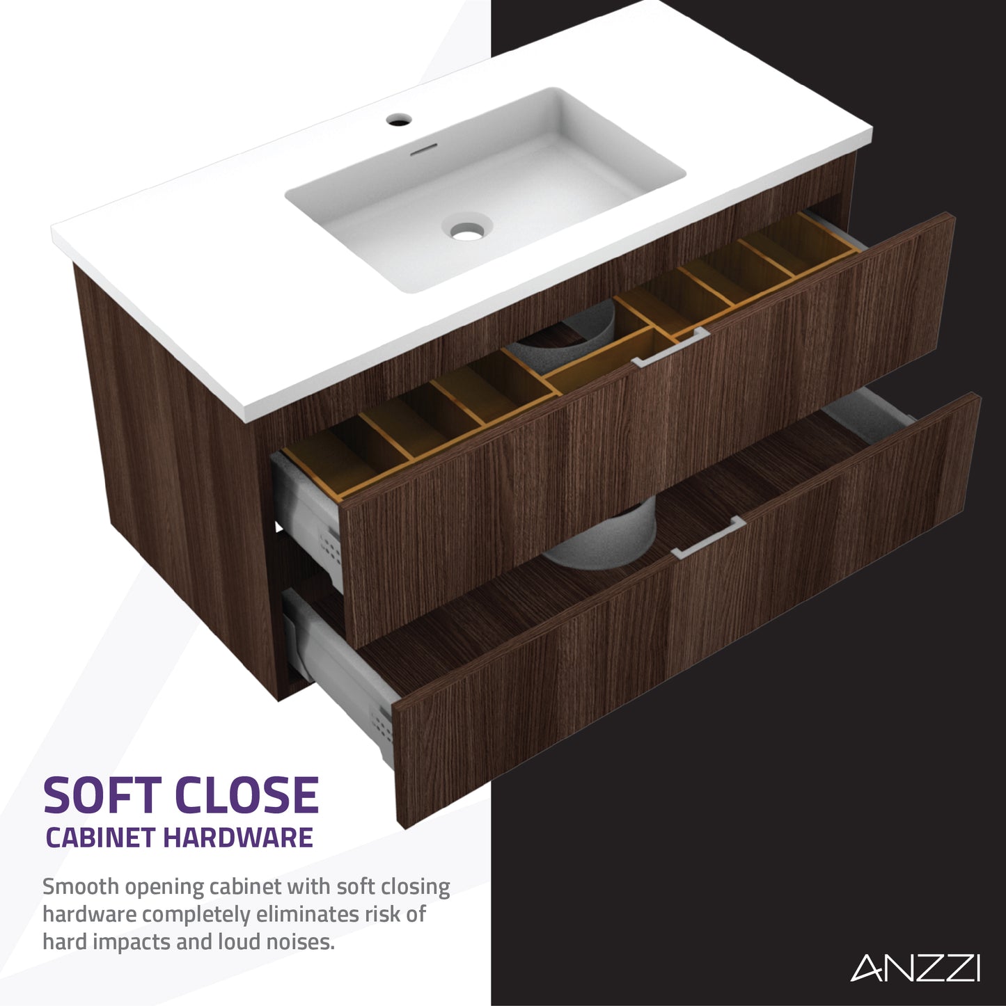 Conques 39 in W x 20 in H x 18 in D Bath Vanity with Cultured Marble Vanity Top in White with White Basin