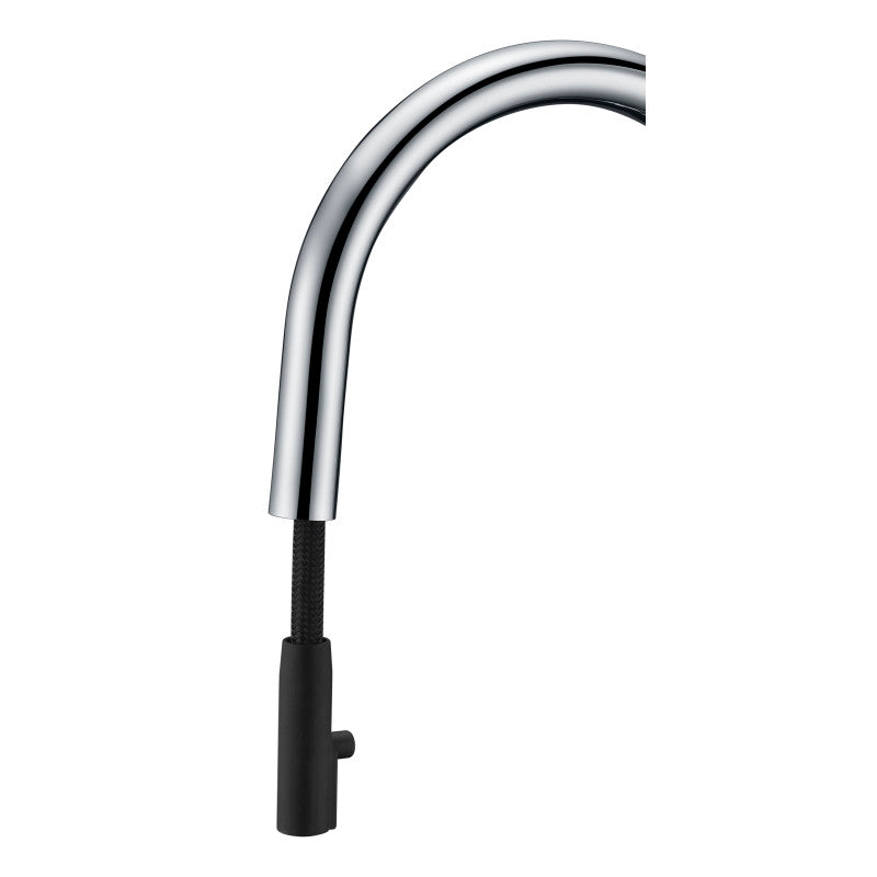 Cresent Single Handle Pull-Down Sprayer Kitchen Faucet