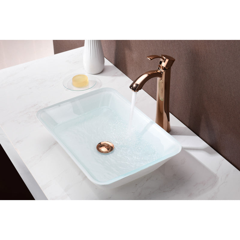 Amenta Series Vessel Sink in White