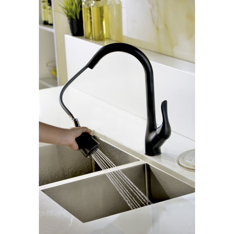 Accent Series Single-Handle Pull-Down Sprayer Kitchen Faucet