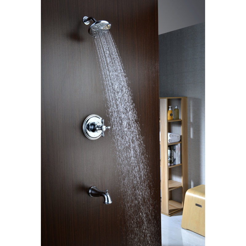 SH-AZ033 - Mesto Series 1-Handle 2-Spray Tub and Shower Faucet in Polished Chrome