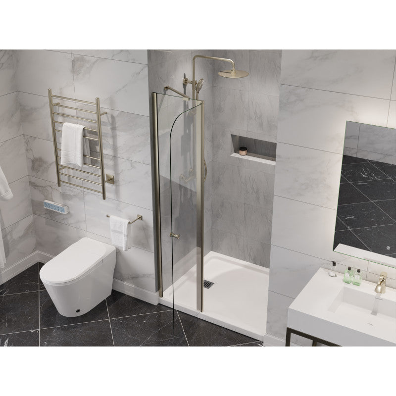 Romance 72-in. x 33.5-in. Frameless Swinging Shower Door