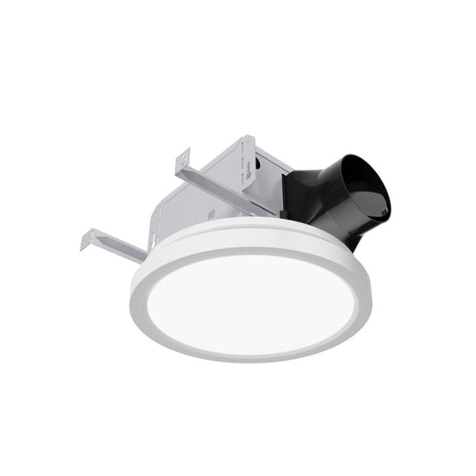 EF-AZ107WH - 100 CFM 2.0 Sone Ceiling Mount Bathroom Exhaust Fan with LED Light
