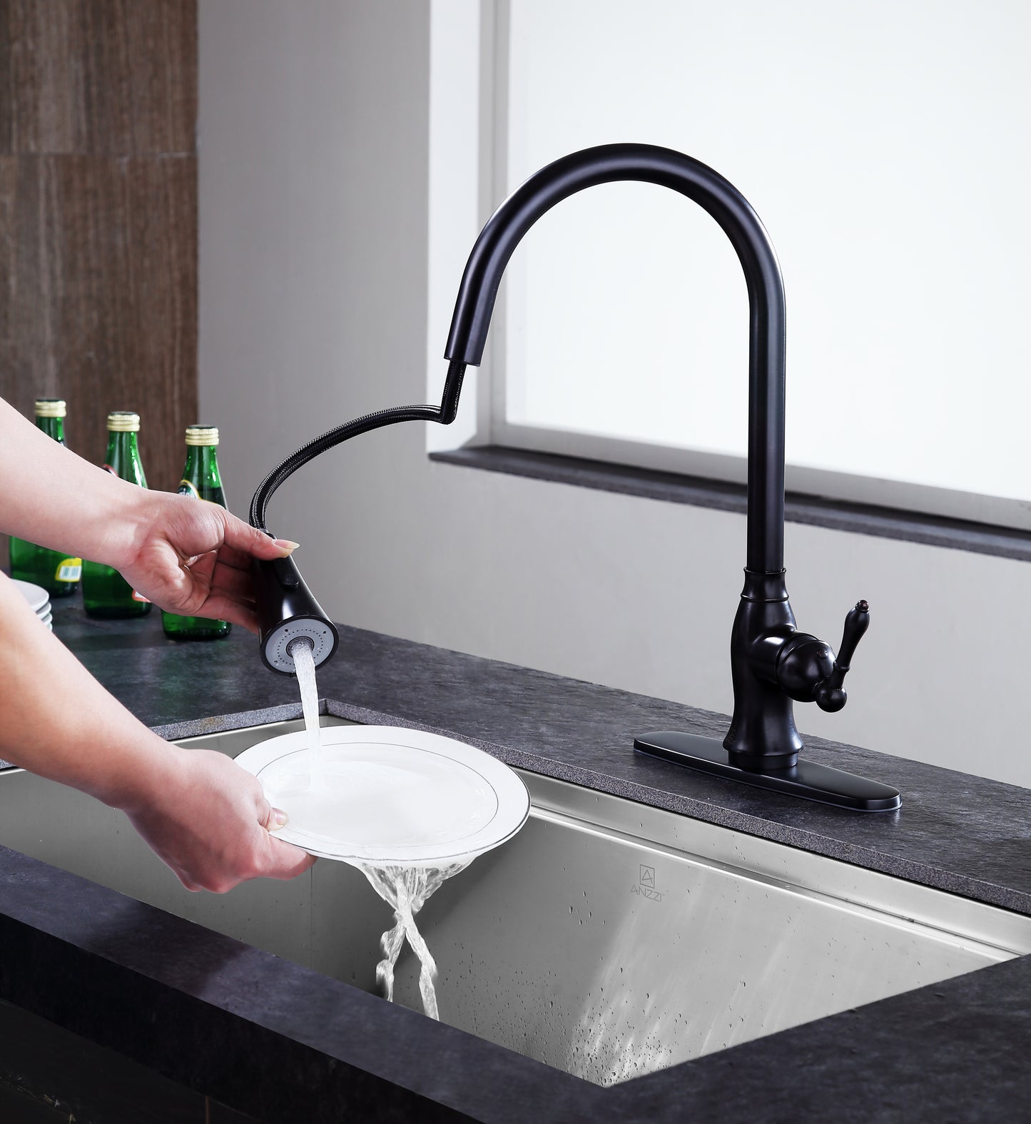 Rodeo Single-Handle Pull-Out Sprayer Kitchen Faucet