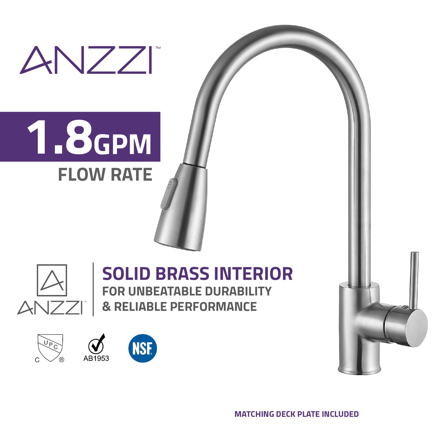Sire Single-Handle Pull-Out Sprayer Kitchen Faucet