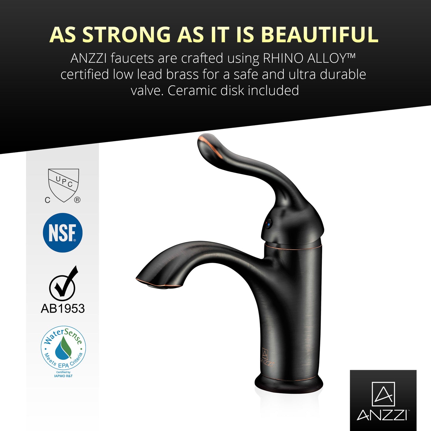 Arc Series Single Hole Single-Handle Low-Arc Bathroom Faucet