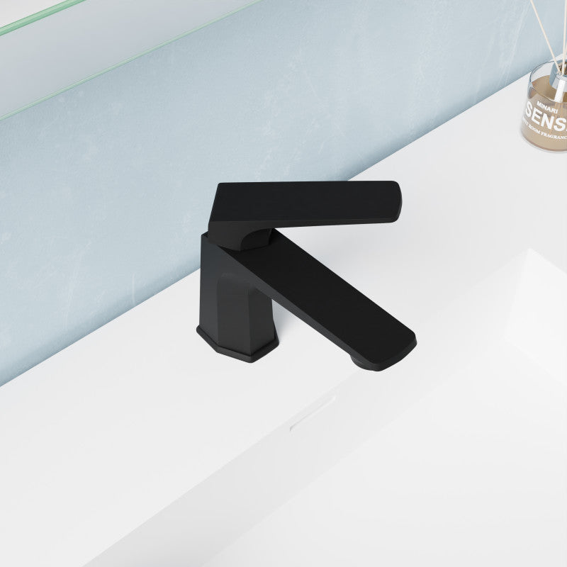 Single Handle Single Hole Bathroom Faucet With Pop-up Drain