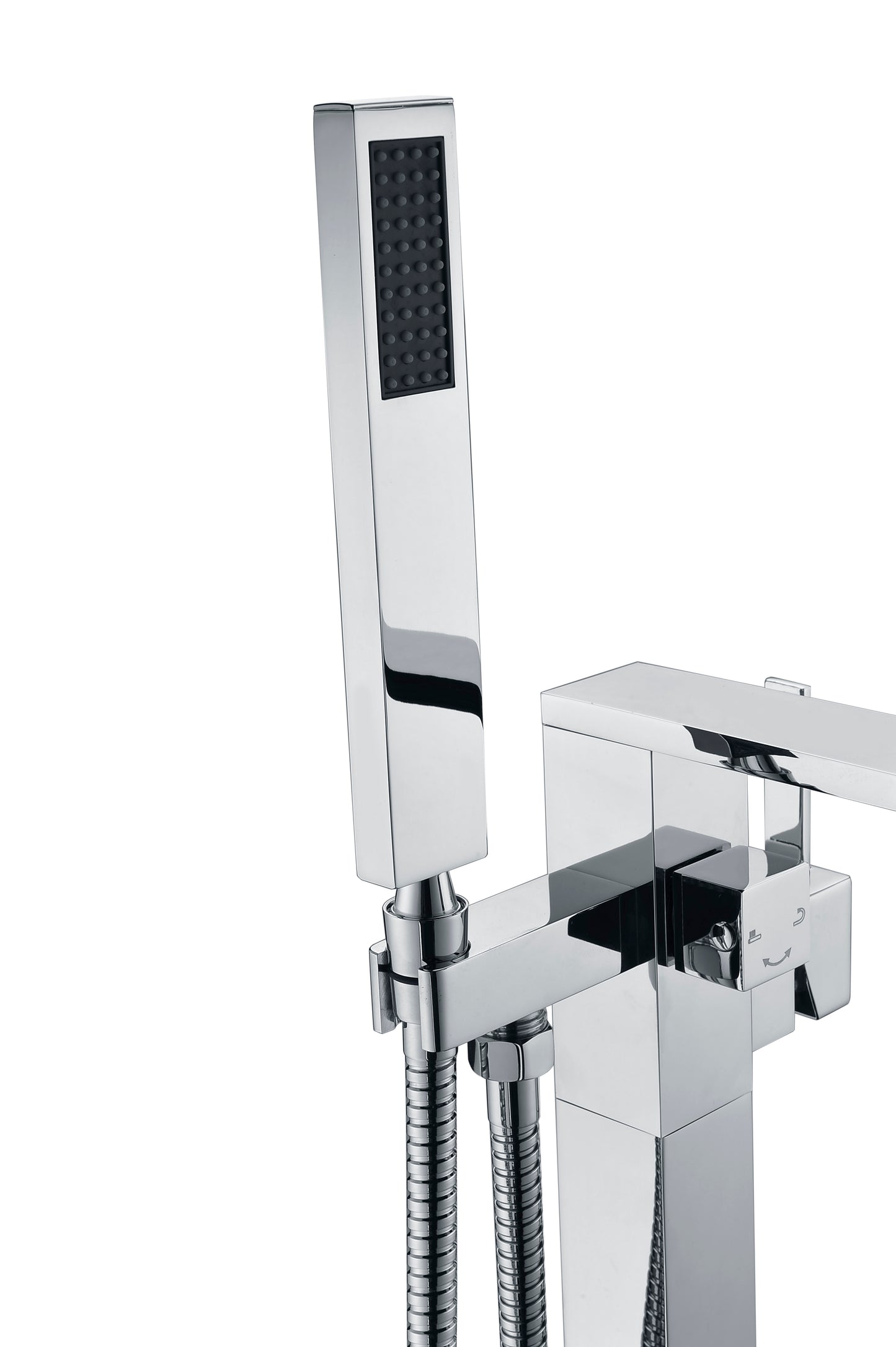 Angel 2-Handle Claw Foot Tub Faucet with Hand Shower