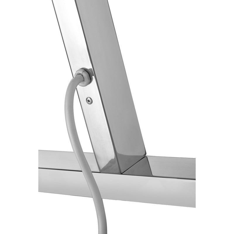 Riposte Series 6-Bar Stainless Steel Floor Mounted Electric Towel Warmer Rack