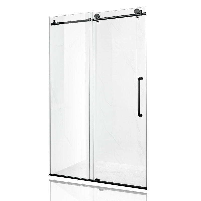 Madam Series 60 in. by 76 in. Frameless Sliding Shower Door with Handle