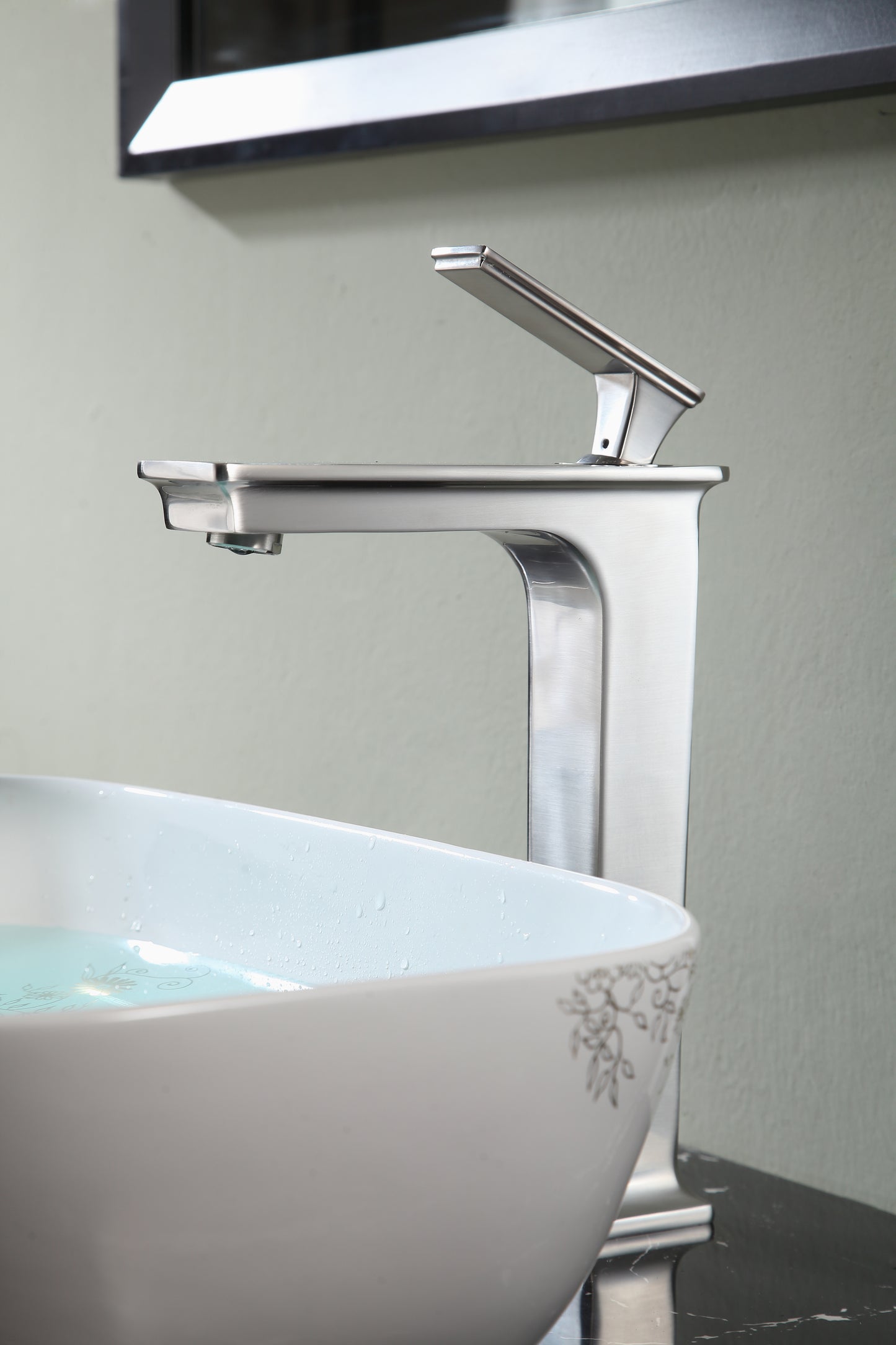 L-AZ121BN - Saunter Single Hole Single-Handle Vessel Bathroom Faucet in Brushed Nickel
